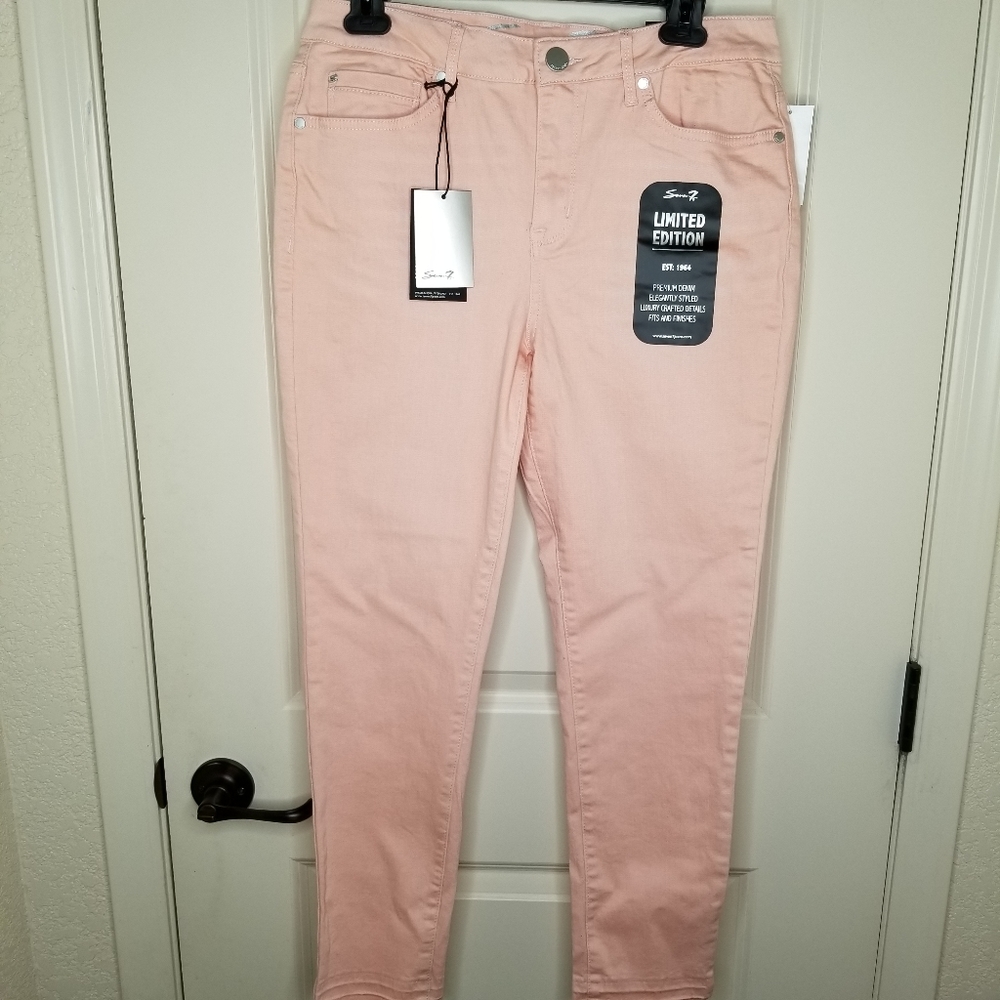 Seven7  Mid Rise Ankle Skinny with released hem